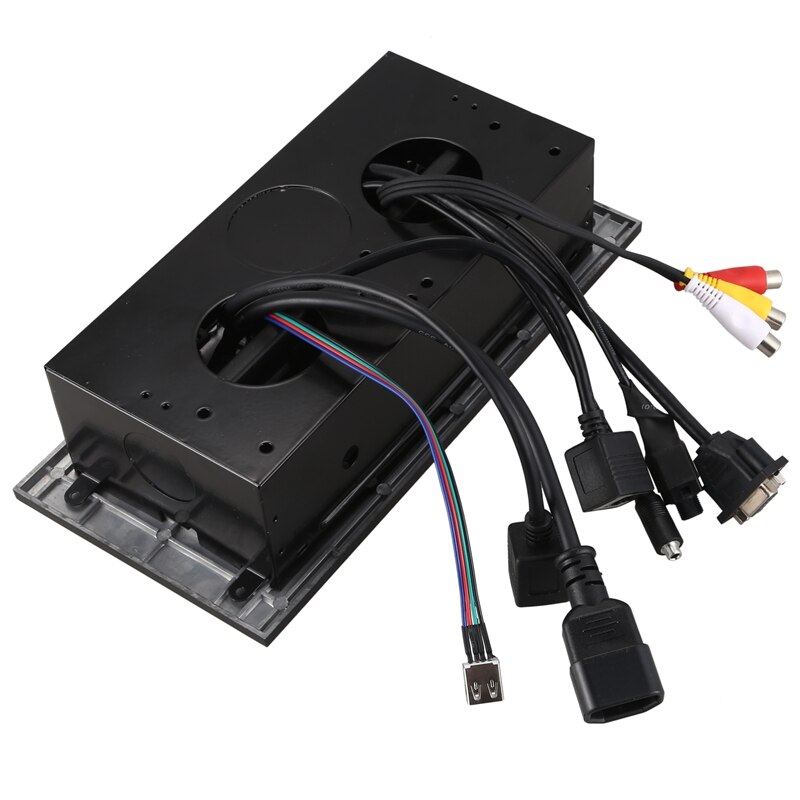 K518 Multimedia Desktop HDMI AV VGA Connection Box Office Conference Table Socket Brazil