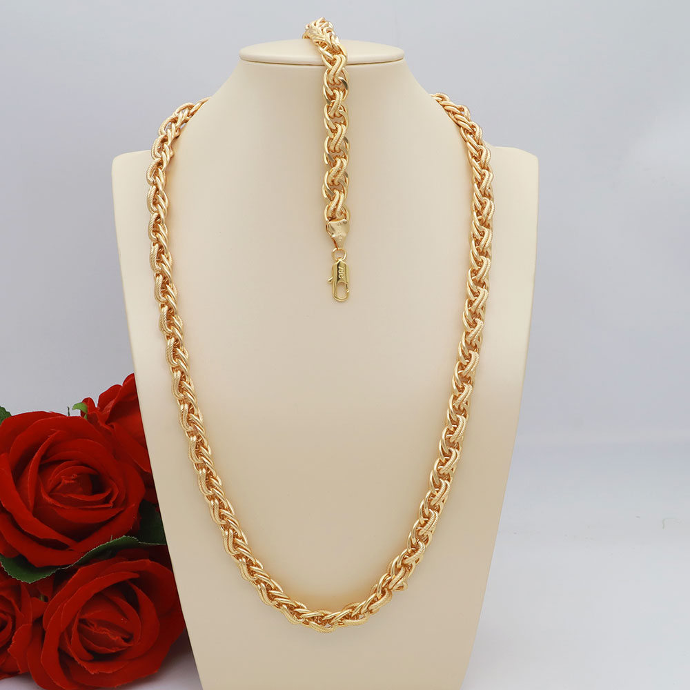 60 cm Necklace Bracelet Jewelery Men Women Punk Chain Gothic Aesthetic Neck Chain and Hand Chain for Party Daily