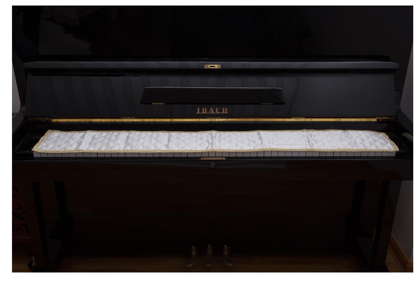 Teclado de Piano a prueba de polvo, tela, tamaño de 125x15cm, 5 uds.