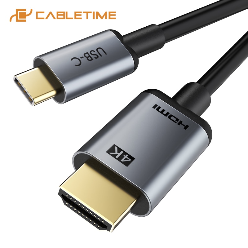 Kabeltid type c til hdmi kabel thunderbolt 3 4k 30hz usb c adapter for huawei mate 30 xiaomi 10 oneplus 7 usb c adapter  c374