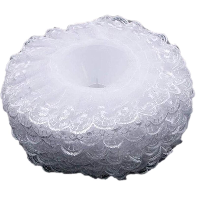 6Pcs Kant Boeket Kraag, Kanten Kraag Diy Boeket Houder Bruiloft Bruidsboeket Kraag Wit Kant Decoratie Boeket Houder: Default Title