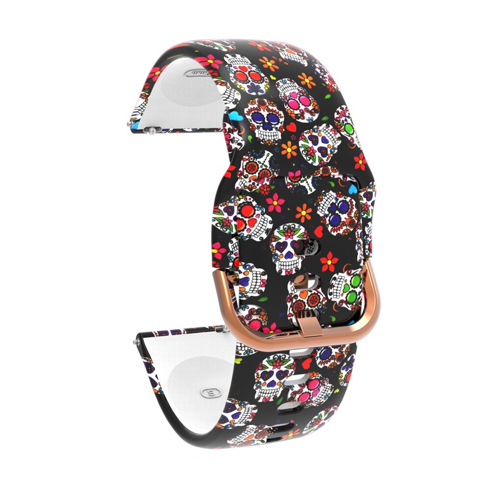 20mm Siliconen Horlogeband - Bloemenprint Band voor Samsung Galaxy Watch 42mm Gear Sport S2: 15