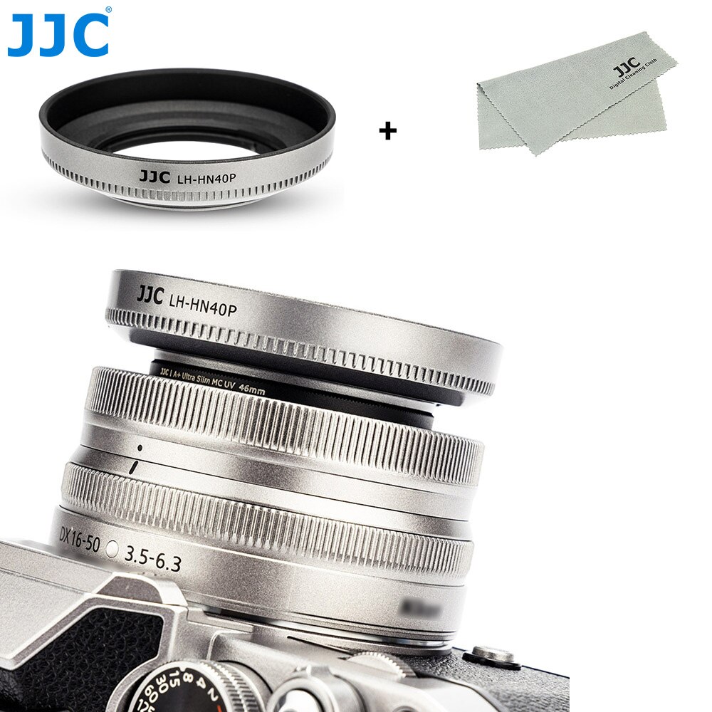 Jjc Schroef-In Lens Hood Shade Voor Nikon Z Fc Zfc Nikkor Z Dx 16-50Mm F/3.5-6.3 Vr Lens Vervangt Nikon HN-40 46Mm Lens Protector