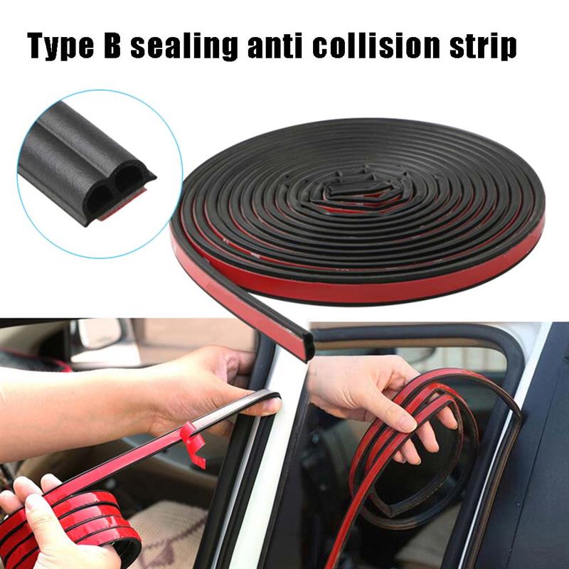 Autodeur afdichtingsstrip rubber autodeur geluiddicht stofdicht anti-botsingsstrip zelfklevende tochtstrip voor universele autodeur