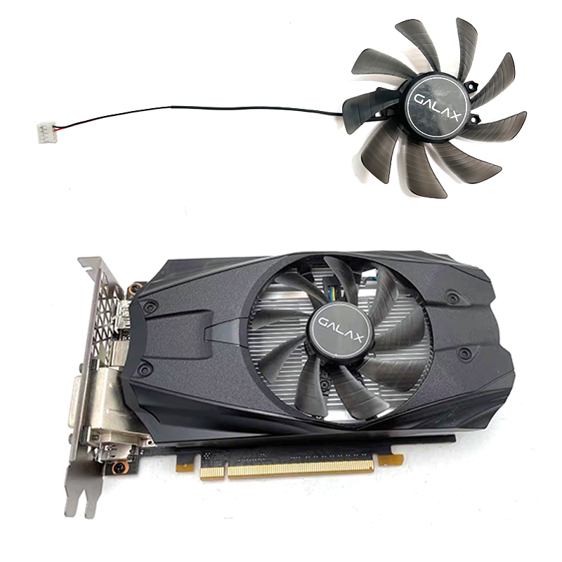 1FAN GALAX GTX1050ti GTX950 2G wentylator chłodzący kartę graficzną 1050 Hujiang fan T 129215 DM 2PIN