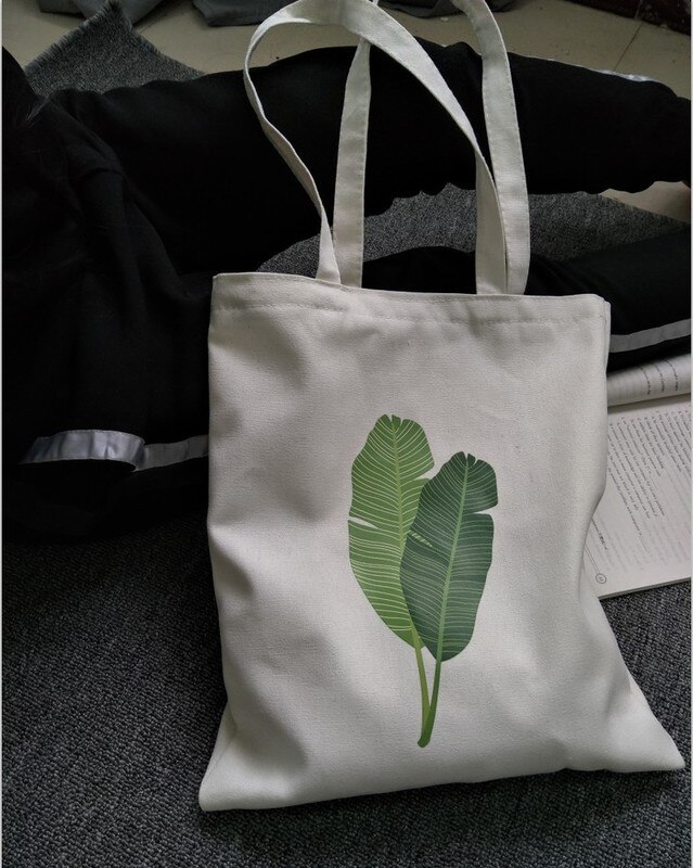 Grote Capaciteit Canvas Tote Boodschappentassen Stof Katoenen Doek Herbruikbare Boodschappentas Vrouwen Strand Handtassen Gedrukt Boodschappentassen