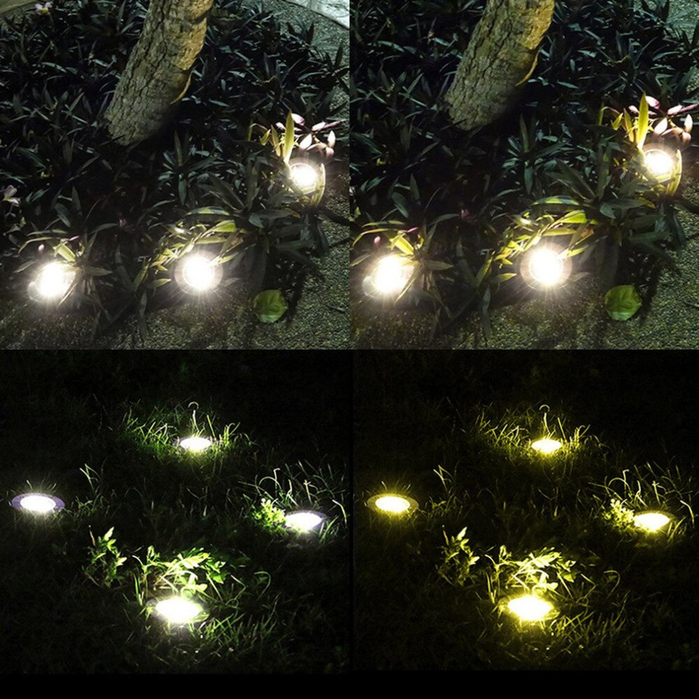 Solar Powered 8 LED Landschaft Licht Wasserdicht 0,75 W 2V Flutlicht Landschaft Garten Yard Pfad Flood Spot Licht stange