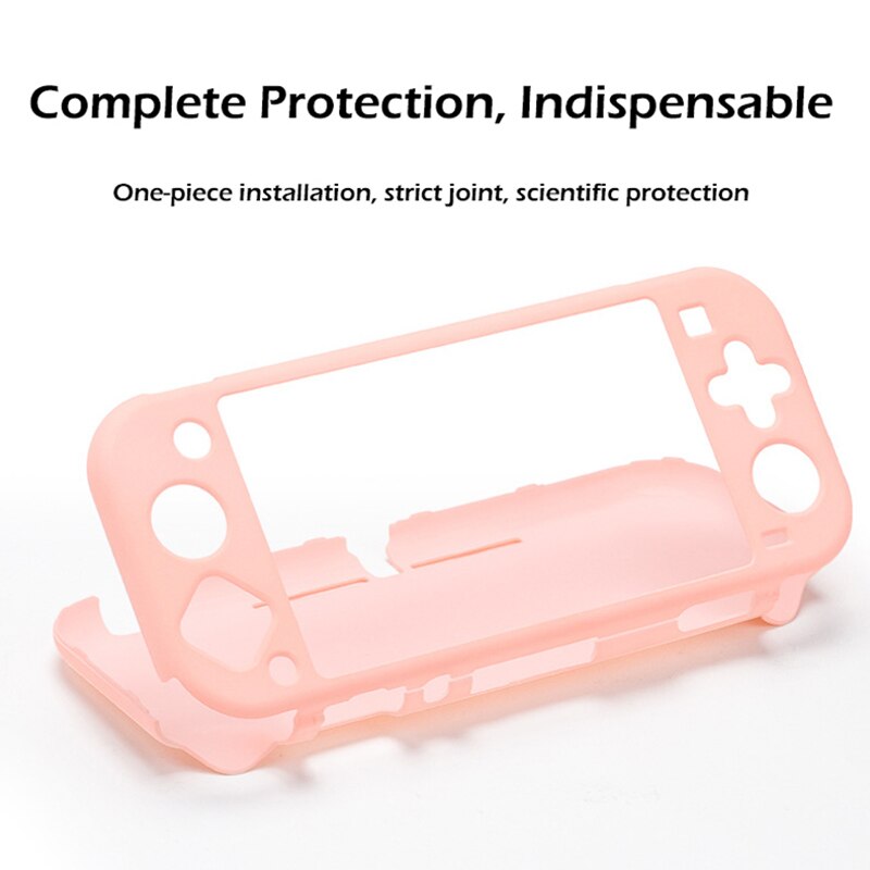 Capa protetora colorida para nintendo switch, case de proteção para nintendo switch lite, capa dura, antiderrapante, cobertura completa, acessórios para nintendo switch