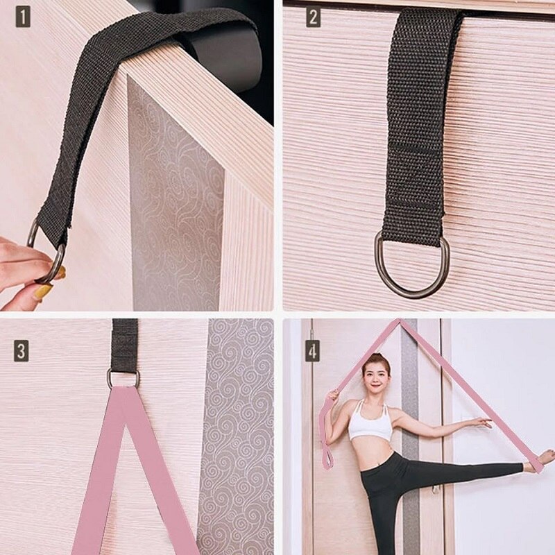 Yoga accessoires huishoudelijke eenvoudige split trainingsriem deur ballet stretch riem beenpers stretch touw yoga stretch riem