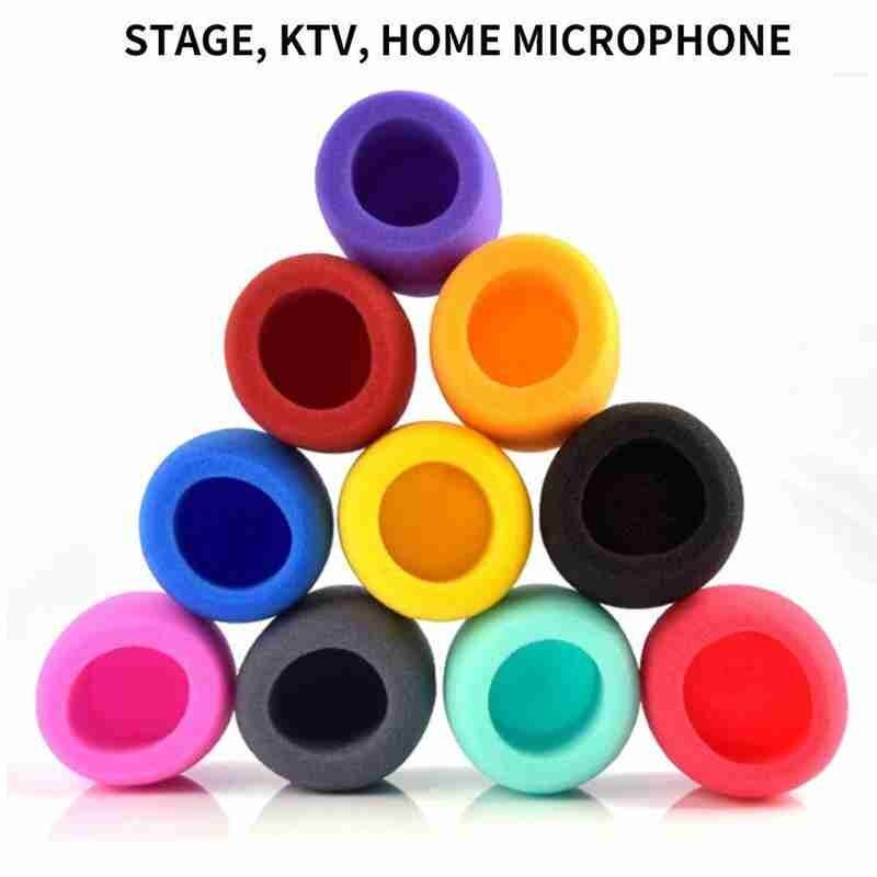 10 Stks/set Multi-color Foam Verdikte Microfoon Blowout Proof Winddicht Spons Cover Huishouden Ktv Microfoon Spons Deksel