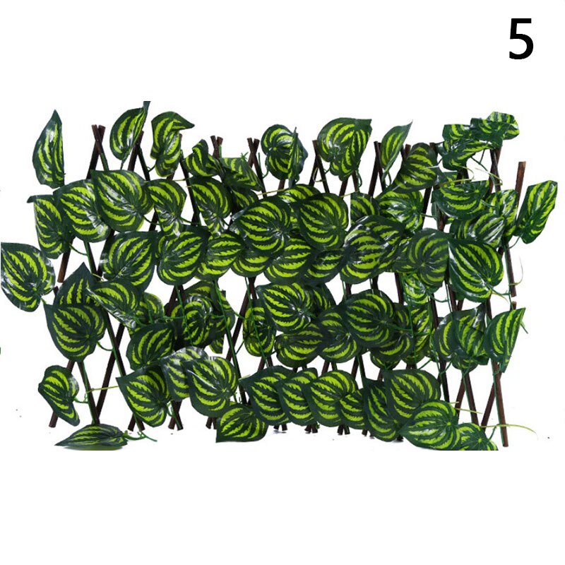 Artificial Faux Ivy Leaf Privacy Fence Screen Home Garden Panels Outdoor Hedge Garden Fence Decorative Fence Telescopic Fence