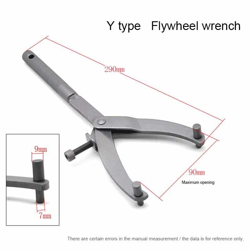 Y-Type Vliegwiel Moersleutel Verstelbare Moersleutel Clutch Wretch Reparatie Tools Voor Motorfiets Scooter