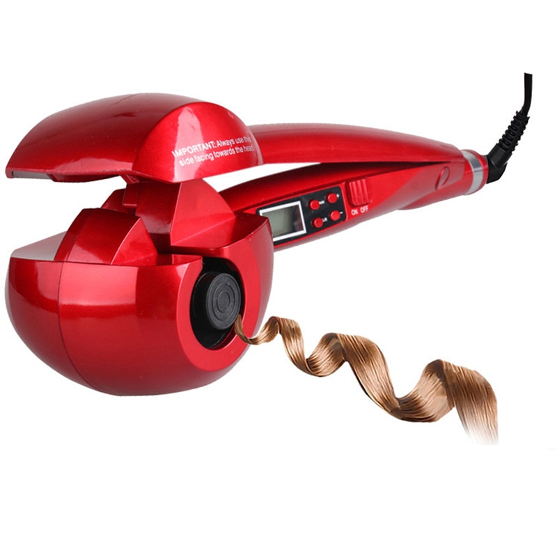 Automatische lcd anti-verbranding krultang haarverwarming krultang stylingtools styler krultang keramische krultangen spiraal wxb