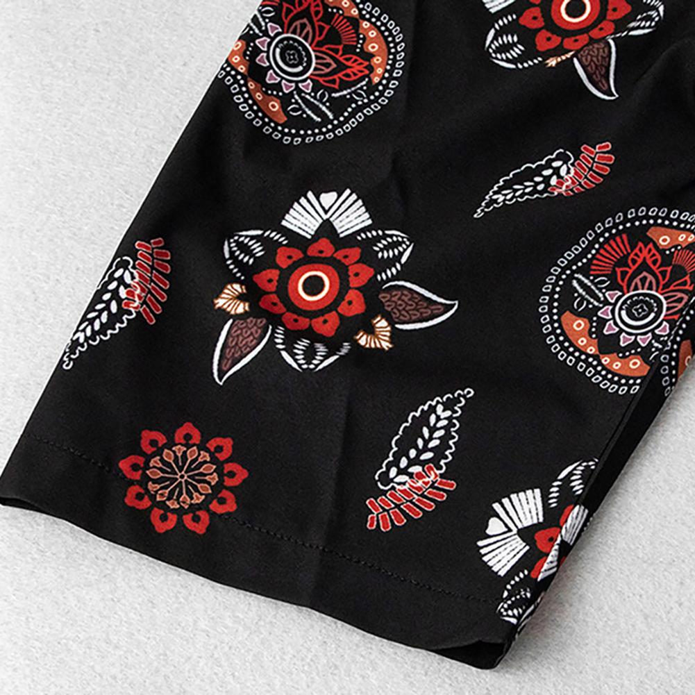 Koszula męska guziki oddychająca lekka koszula hawajska z krótkim rękawem dla klubu koszula męska