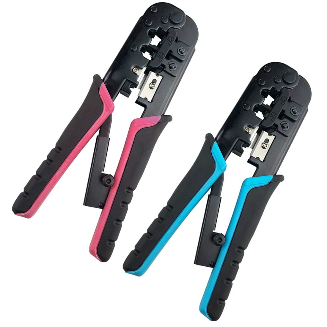 RJ45 RJ-12 RJ11 Dual-modular Crimping Tool Wire Stripper Network Tools Cat5 Cat6 Crimping Pliers Multi Function