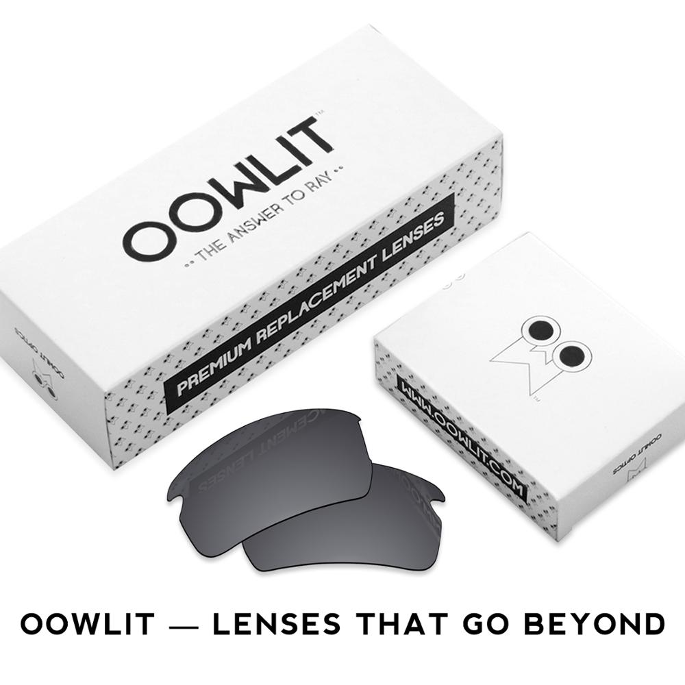 Oowlit polariserede erstatningslinser af sort mørkegrå for-oakley garage rock  oo9175 solbriller