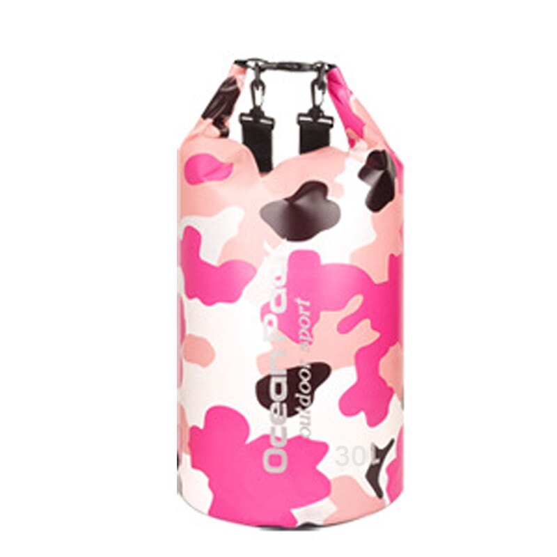 Sac à dos étanche pour Kayak, canoë, Rafting, sports de plein air, stockage sec, 5L/10L/15L/20L/30l: 30L Pink