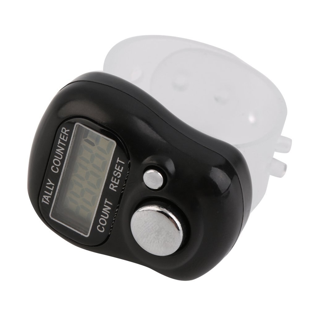 Mini draagbare 5-- cijferige lcd elektronische digitale golf sport universele vinger handbediende ringteller