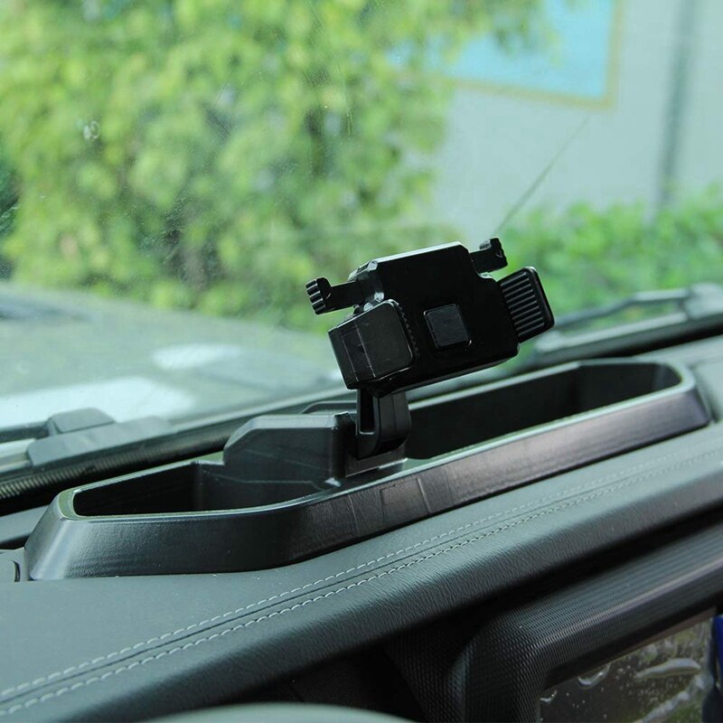 Dash Tray Mount Phone Holder Upper Dash Panel Storage Box With Holder For Jeep Wrangler Jl Jlu