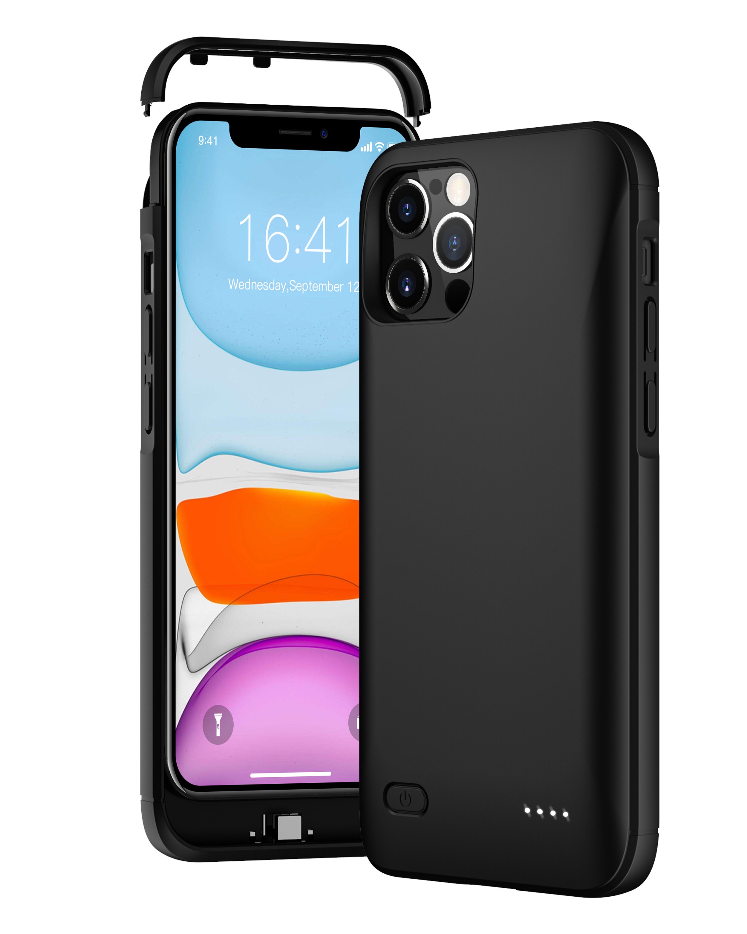 Powerbank batterij case smartphone 6200 mah powerbank oplaad lader batterij case voor iphone 12 mini 12 max/pro 12 pro max