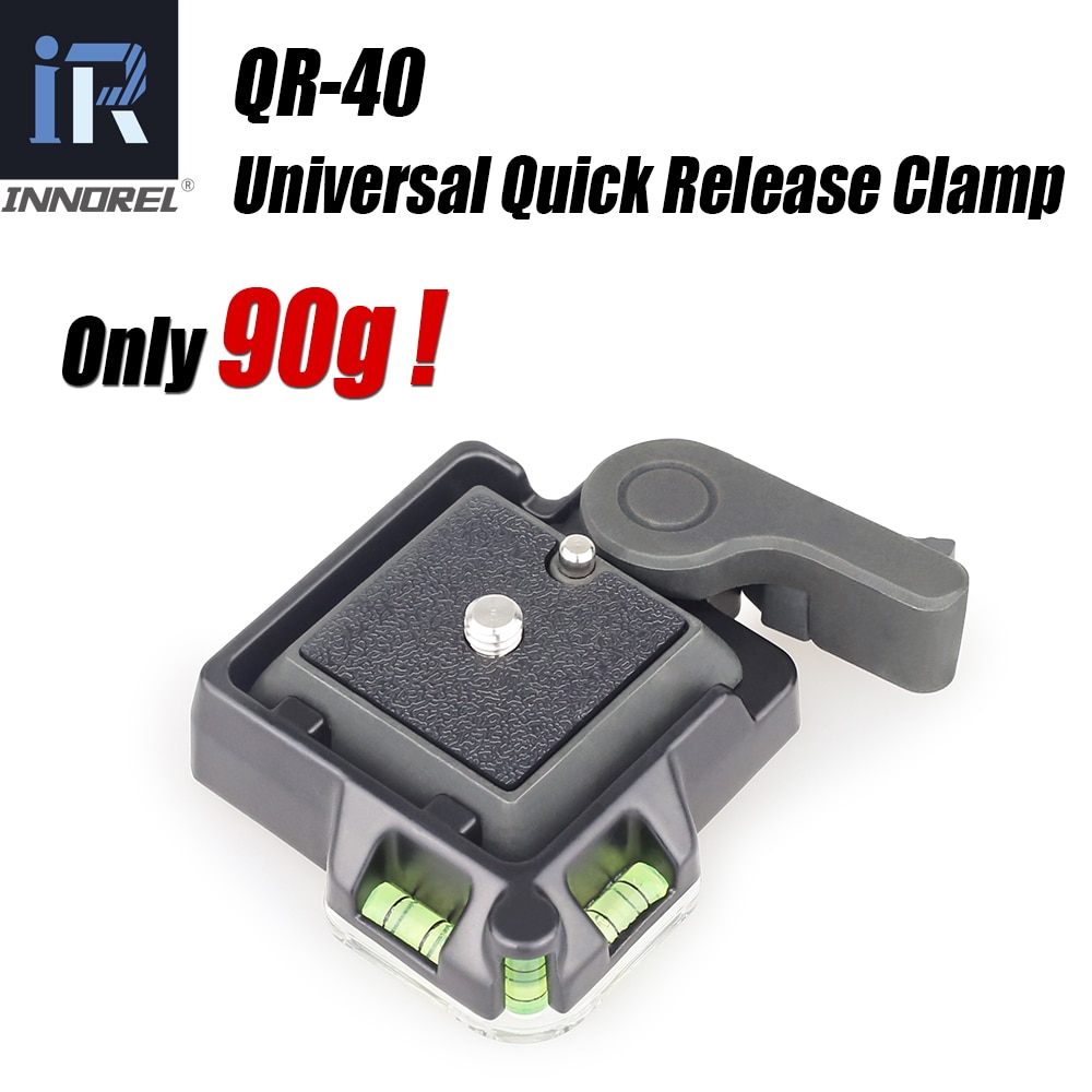 INNOREL QR-40 Universal Aluminium Alloy Quick Release Clamp Tripod Q.R. Adapter Plate DSLR Photography Accessory