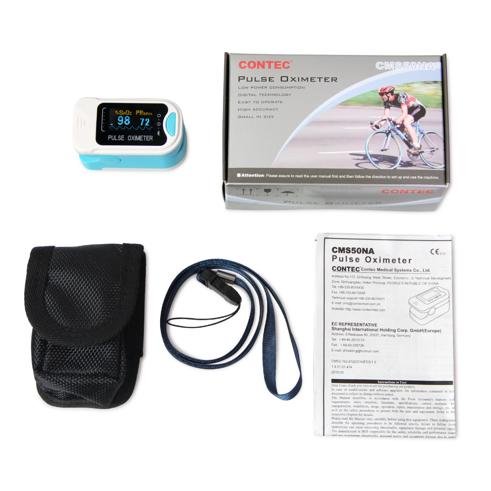 CE CONTEC OLED CMS50NA Fingertip oxymeter spo2,PR Grandado