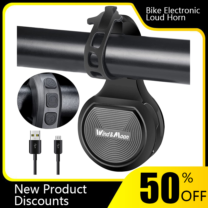 Timbre para bicicleta eléctrica, bocina para patinete eléctrico/carretera/accesorios MTB, anillo de alarma para ciclismo, timbre con altavoz para manillar de bicicleta