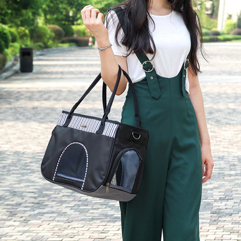S/l draagbare reistassen voor huisdieren, katten, honden, ademende hondentas, kattentas met schouderbanden