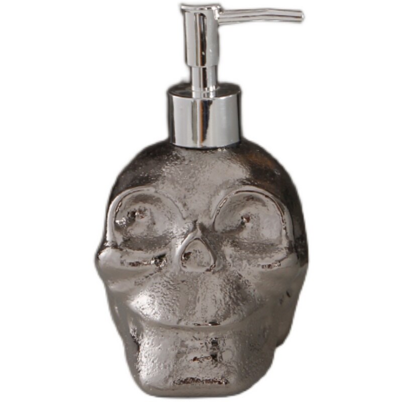Silver Portable Liquid Soap Dispensers Retro Ceramic Bathroom Accessories Shower Gel Shampoo Bottles: C