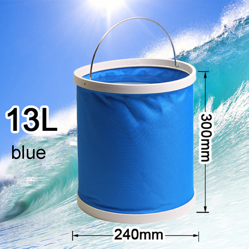 Bucket Folding Bucket Car Wash Car Bucket Fishing Bucket Washing Retractable Vehicle Bathroom Kitchen Clean Canvas Supplies: MULTI