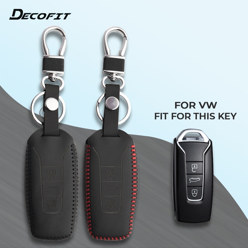 Key Cover for Volkswagen Vw touareg 3 buttons Car Accessories Remote Keyless Keychain Key Case Shell Fob Protect Set