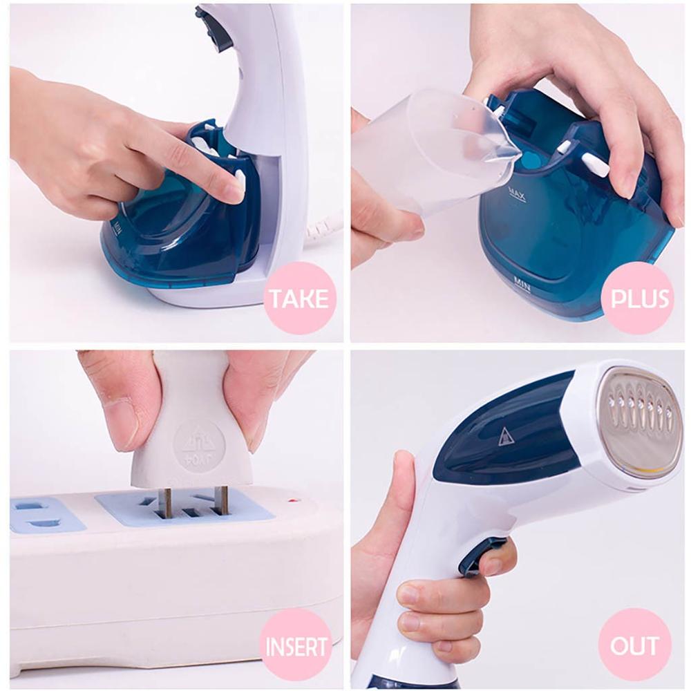 Handheld Garment Steamer Mini Portable Hanging Machine Brush Iron Machine 1200W for Home Appliances for travel @40