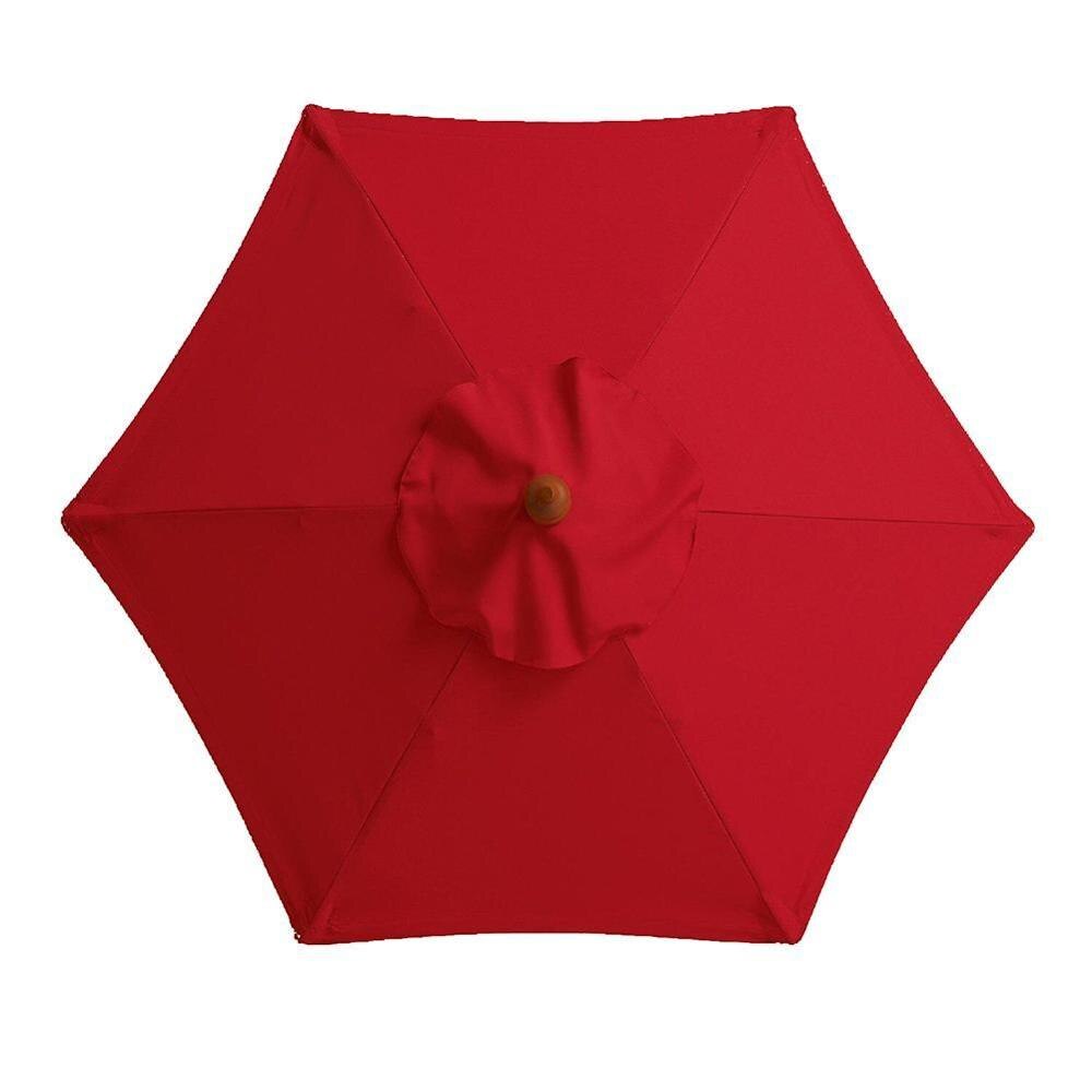 2M Parasol Patio Zonnescherm Paraplu Cover Voor Binnenplaats Zwembad Waterdichte Zwemmen Outdoor Strand Zon Pergola Tuin Luifel Ze A9C7: RED