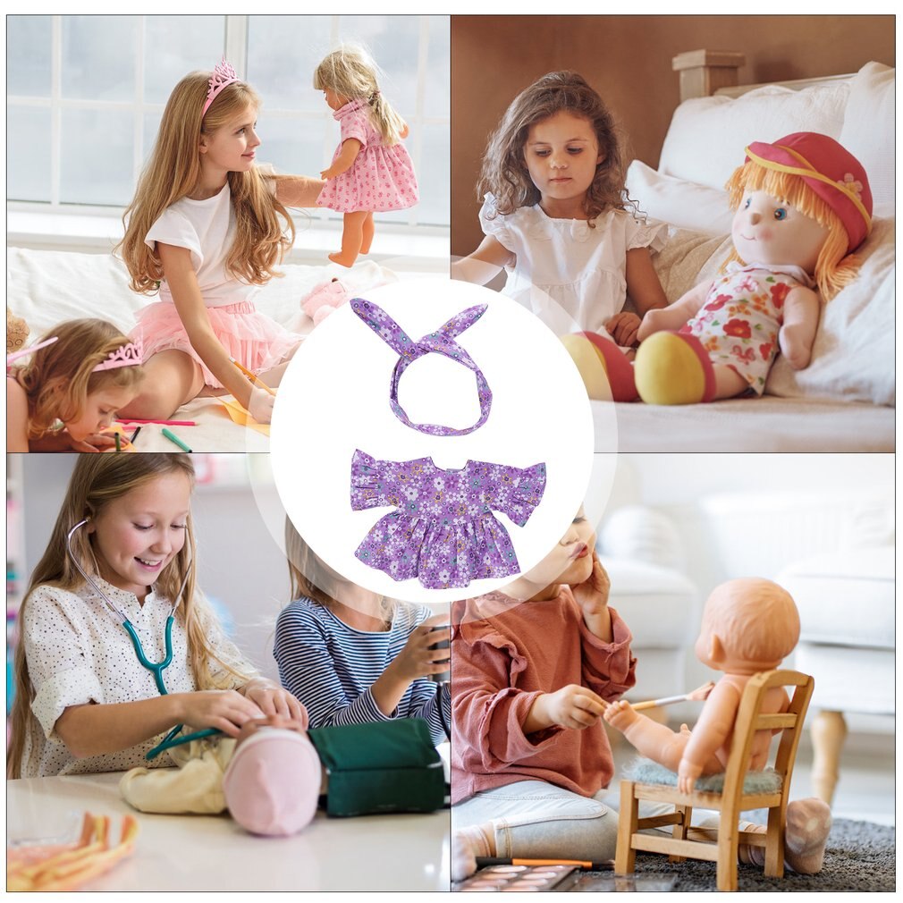 Vestido de muñecas de 30 CM para niñas, ropa de muñecas DIY, vestido de , accesorios para muñecas, casa de juegos, juego de vestir