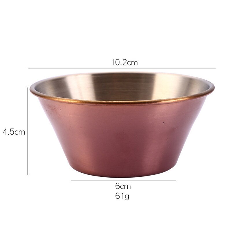 Stainless Steel Small Plate Food Snack Dish Sauce Plate Seasoning Dish Plate Kitchen Tools