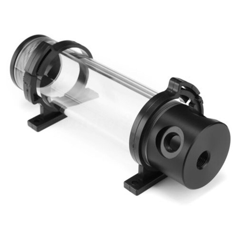 Akryl plast cylinder behållare vattentank pc dator vätskekylare  g1/4 50 x 190mm g1/4 skruvar fästen hållbara