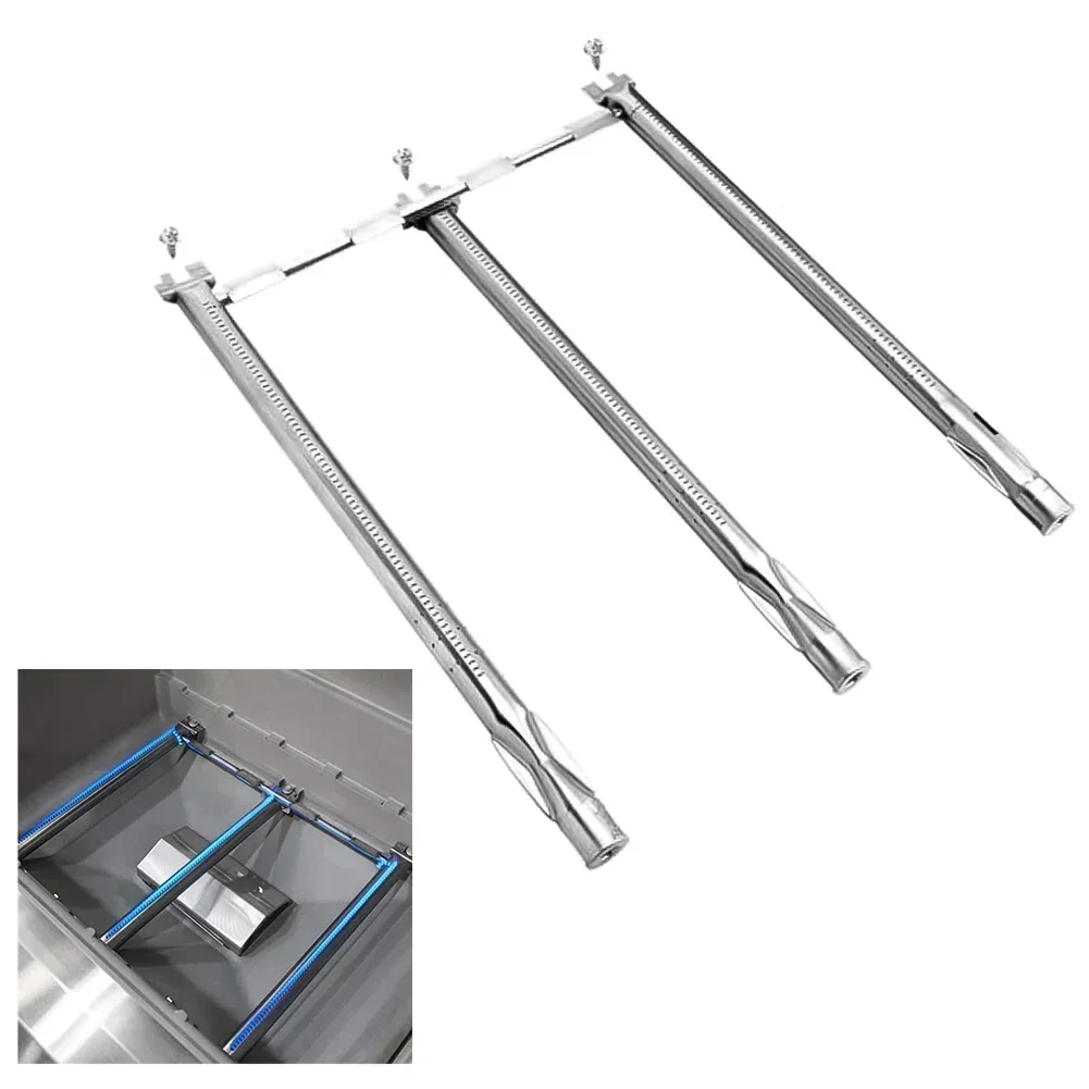 1 sæt grillbrænder til weber, spirit e -310 , weber  gs4, spirit ii  e310 , grill, 69787 reservedele i rustfrit stål