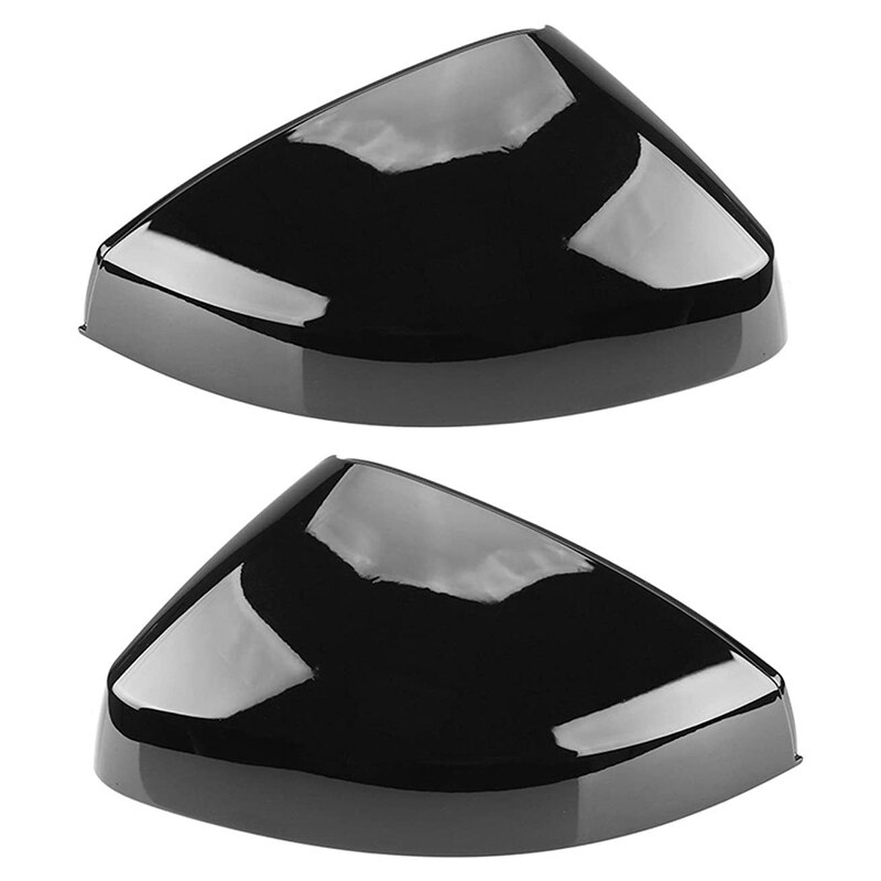 Black Side Mirror Cap Covers for A3 S3 8V RS3 Rear View Mirror Cover Left+Right