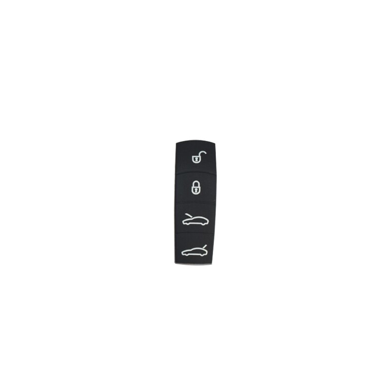 3/4 silikone gummi nøgleknap pad bil nøgle knap pad udskiftning til porsche cayenne macan 911 boxster cayman panamera: C