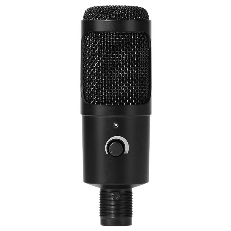 Usb kondensator mikrofon dator inspelningsmikrofon med volymjusterande mikrofon för pc bärbar dator