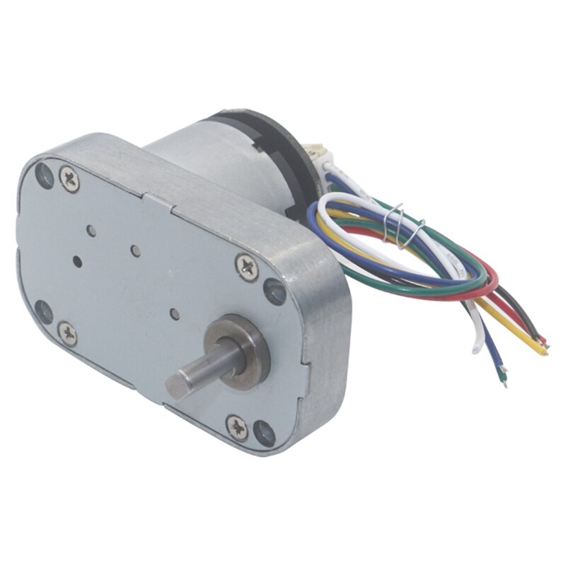 Low Speed High Torque Worm Metal Gearbox Gear Motor with Encoder Reversible Electric Geared Motor Gearmotors