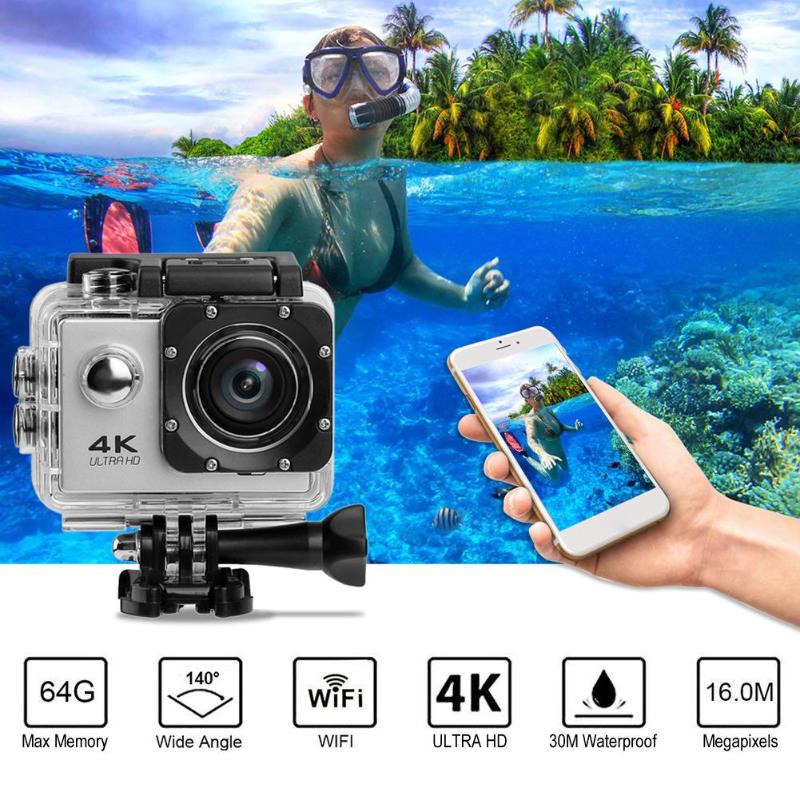 4K Touch Screen Kamera 2,0 in 140 Objektiv HD WiFi Action Cam 30m Unterwasser Wasserdichte Action Camcorder Kamera aksiyon kamera