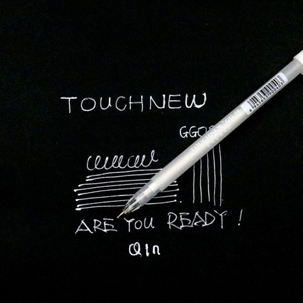 1 pcs Highlight pen black card hand-painted white marker white marker pen sign