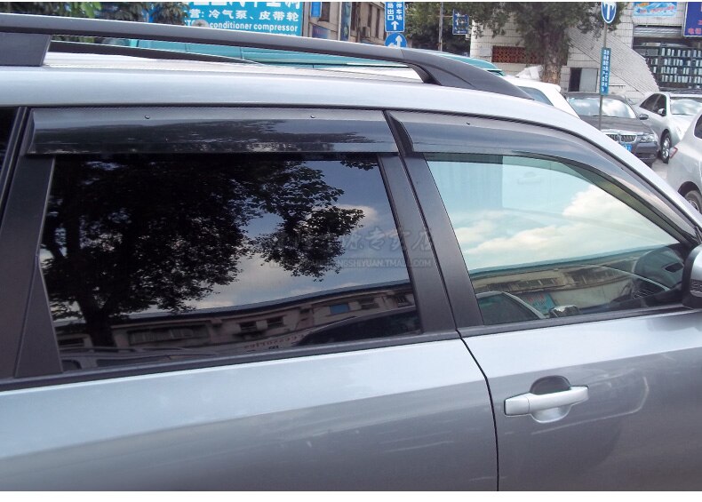 Voor SUBARU Forester Plastic Window Visor Vent Shades Zon Regen Deflector Guard Voor Forester Auto-accessoires 4 stks/set -