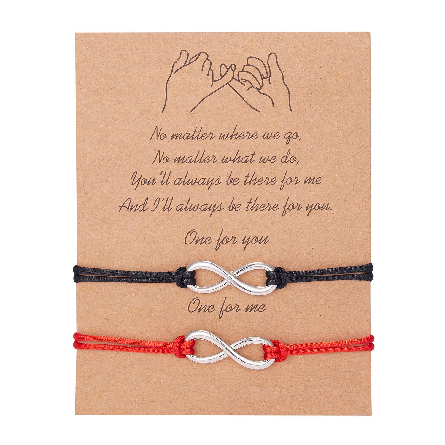 New braided couple bracelets for women, men, and lovers, black and red rope, adjustable, handmade woven card bracelets, charm jewelry: Style 6