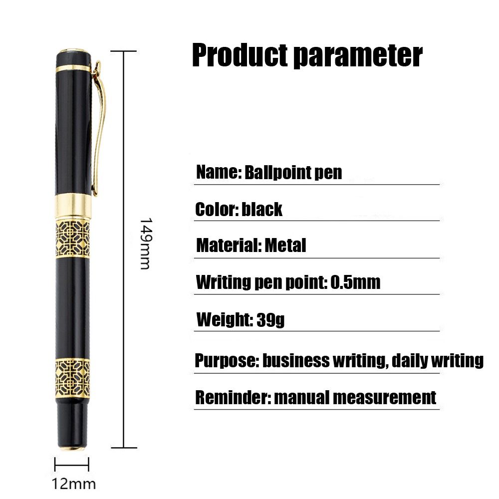 Bolígrafo De Metal de lujo, pluma estilográfica de firma de negocios, herramientas de escritura de para estudiantes, bolígrafo de Gel de tinta azul/negra para la escuela y la Oficina