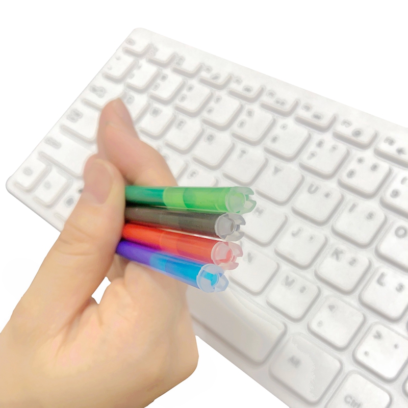 10pcs/lot 0.5mm Magic Erasable Pen Press Gel Pen Set Washable Handle Pen Refill Rod Blue/Black Ink School Writing Stationery