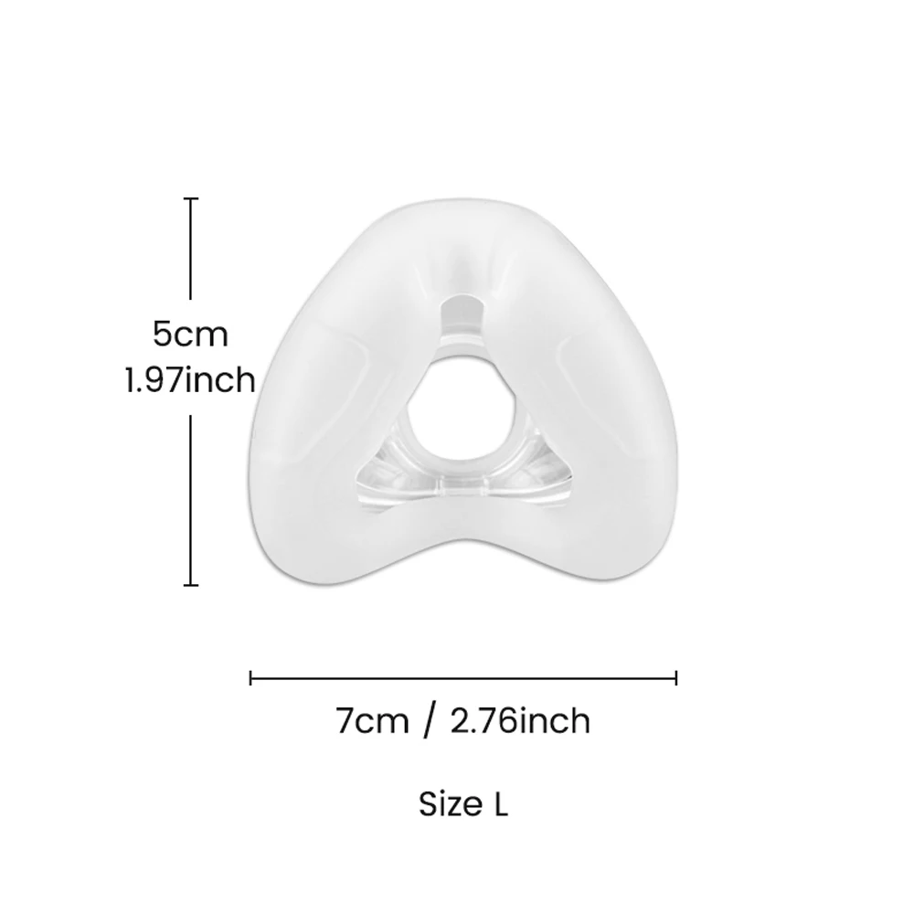 CPAP-Nasenmaskenkissen, Ersatzkissen, kompatibel mit N20 AirFit Premium und Snug Fit, weicher und langlebiger Materialbezug für die Nase: Elfenbein
