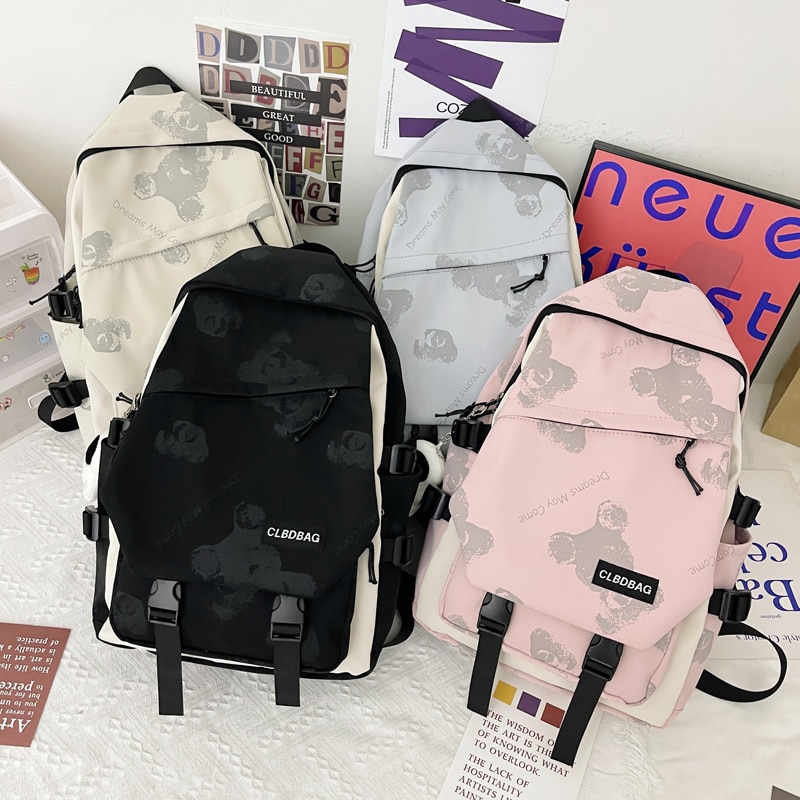 Zaino alla moda con borsa da scuola stampata alla – Grandado