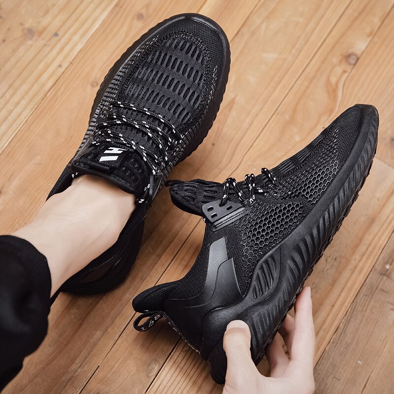 Ultralette åndbare sko mande sommer komfortable herre sneakers voksen mandlige tennissko store størrelse 39-44